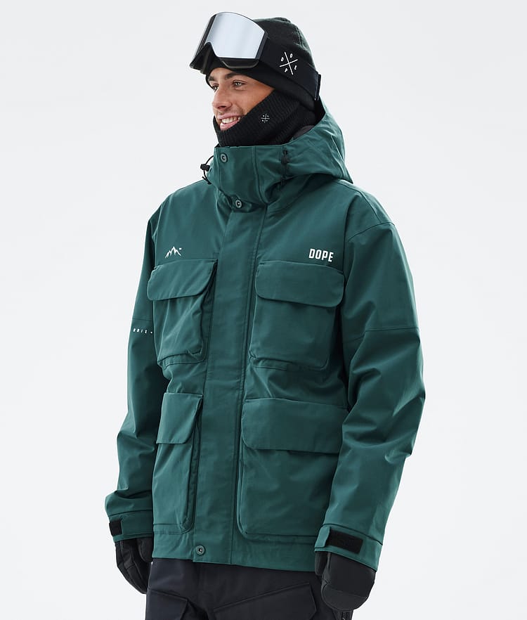 Dope Zenith Lumilautailutakki Miehet Bottle Green, Kuva 1 / 10