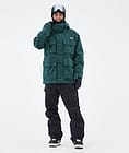 Dope Zenith Lumilautailutakki Miehet Bottle Green, Kuva 2 / 10