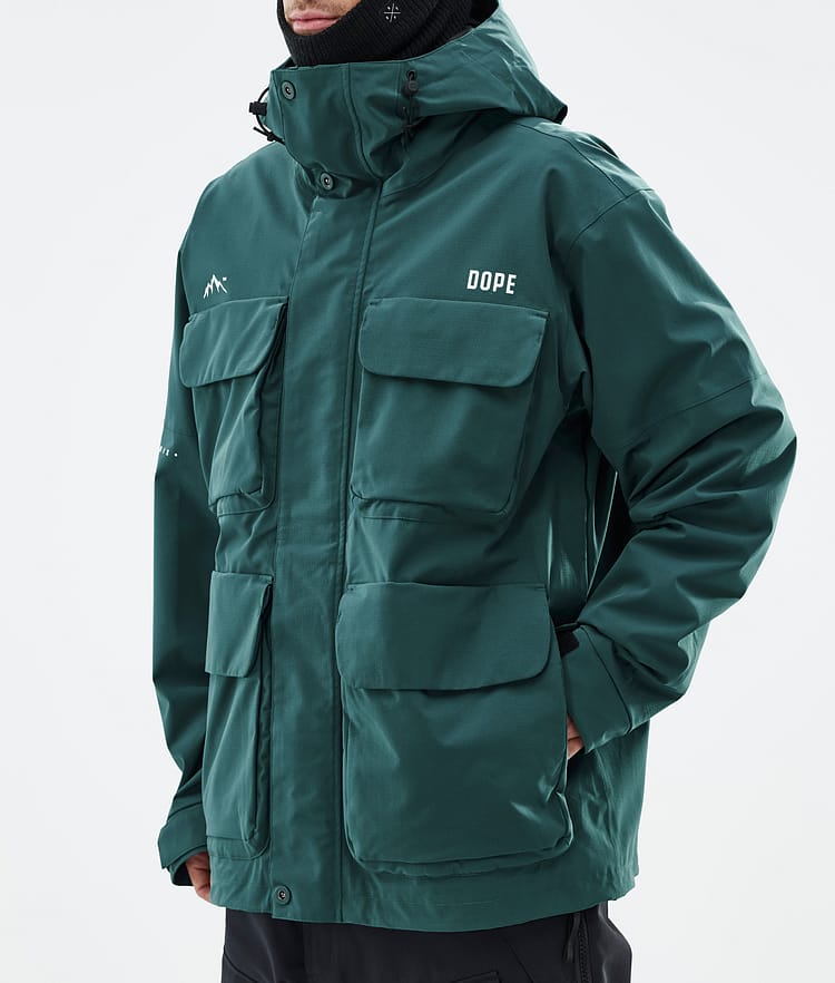 Dope Zenith Lumilautailutakki Miehet Bottle Green, Kuva 7 / 10