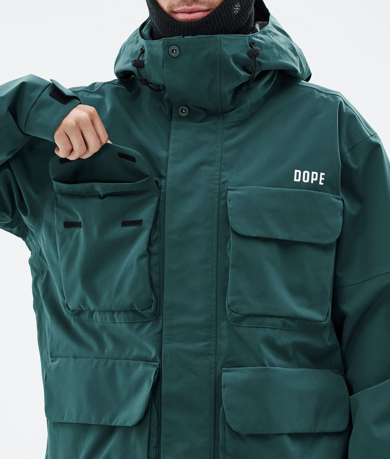 Dope Zenith Lumilautailutakki Miehet Bottle Green, Kuva 8 / 10
