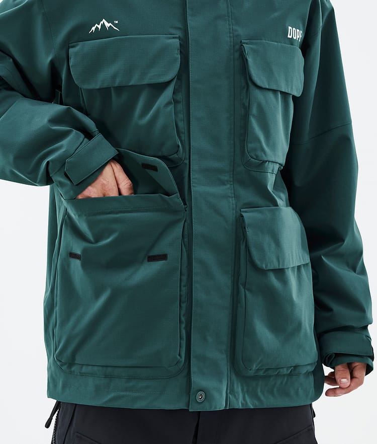 Dope Zenith Lumilautailutakki Miehet Bottle Green, Kuva 9 / 10