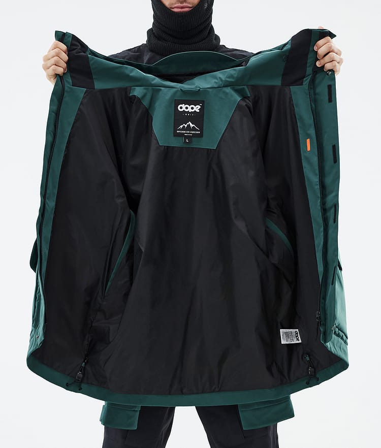 Dope Zenith Lumilautailutakki Miehet Bottle Green, Kuva 10 / 10