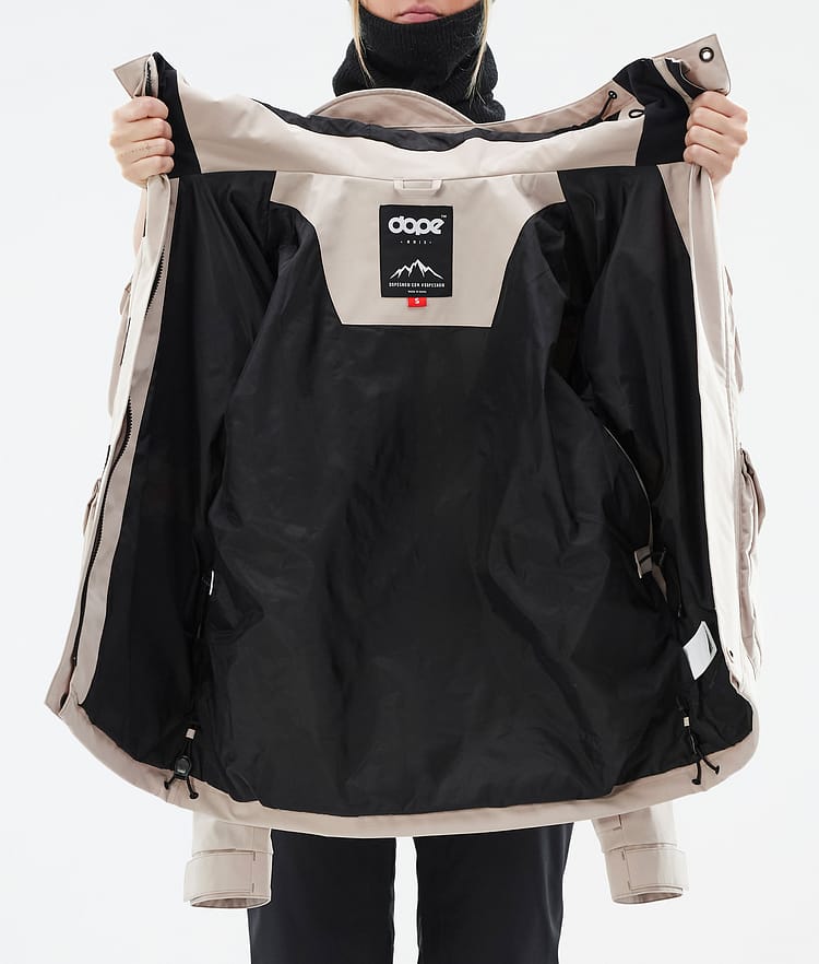 Dope Zenith W Lumilautailutakki Naiset Sand, Kuva 10 / 10