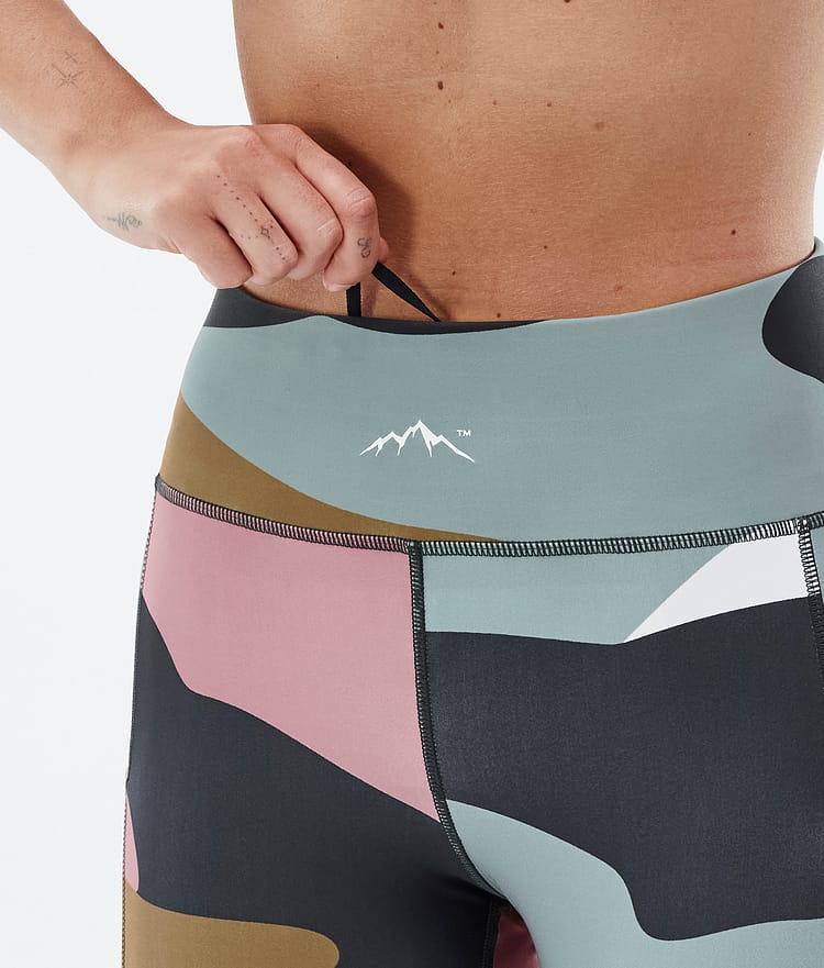 Dope Lofty Tech Leggingsit Naiset Shards Gold Muted Pink, Kuva 6 / 8