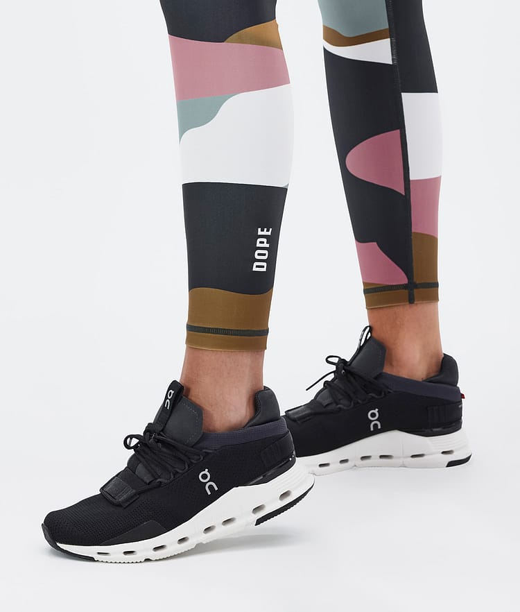 Dope Lofty Tech Leggingsit Naiset Shards Gold Muted Pink, Kuva 8 / 8