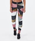 Dope Razor Leggingsit Naiset Shards Gold Muted Pink, Kuva 1 / 7