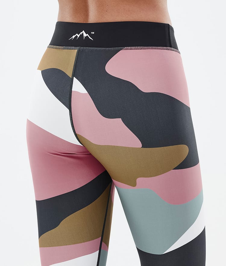 Dope Razor Leggingsit Naiset Shards Gold Muted Pink, Kuva 6 / 7