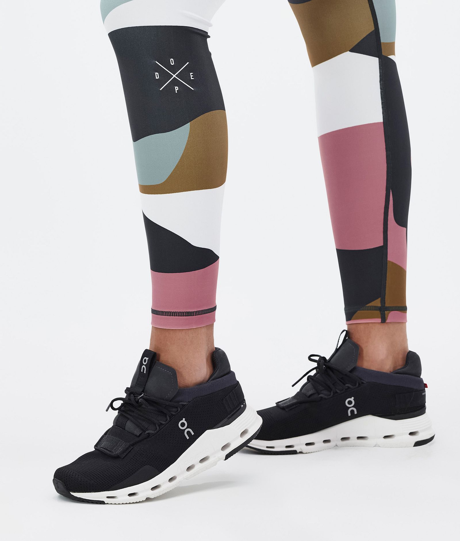 Dope Razor Leggingsit Naiset Shards Gold Muted Pink, Kuva 7 / 7
