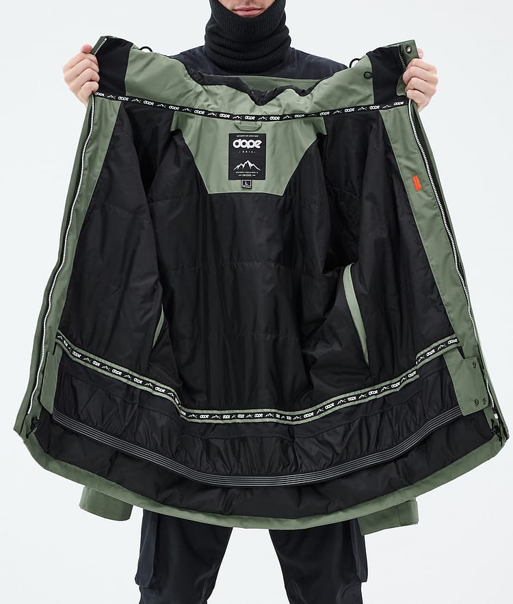 Dope Adept Lumilautailutakki Miehet Moss Green, Kuva 10 / 10