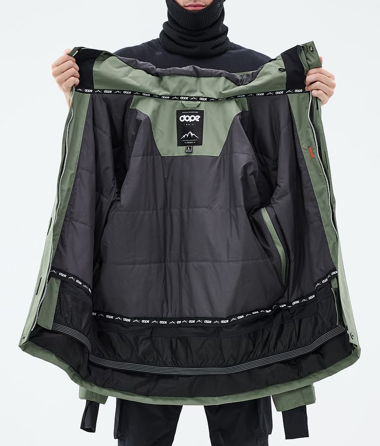 Dope Adept Lumilautailutakki Miehet Moss Green Renewed, Kuva 10 / 10