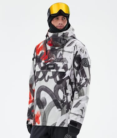 Dope Blizzard Lumilautailutakki Miehet Spray Black Red Renewed