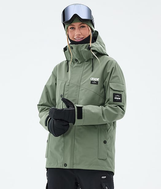 Dope Adept W Lumilautailutakki Naiset Moss Green