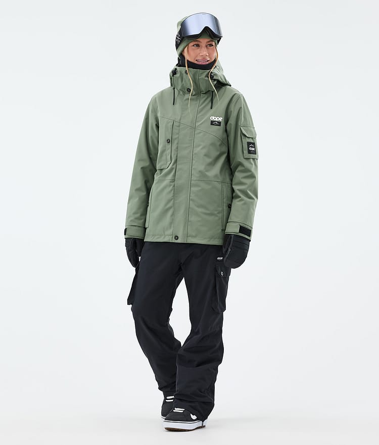 Dope Adept W Lumilautailutakki Naiset Moss Green Renewed, Kuva 3 / 10