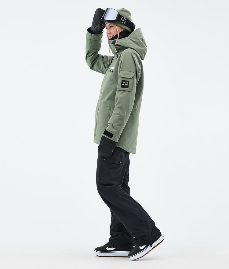 Dope Adept W Lumilautailutakki Naiset Moss Green Renewed, Kuva 4 / 10