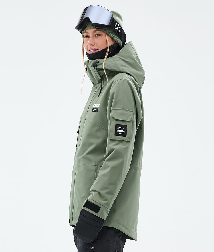 Dope Adept W Lumilautailutakki Naiset Moss Green Renewed, Kuva 6 / 10