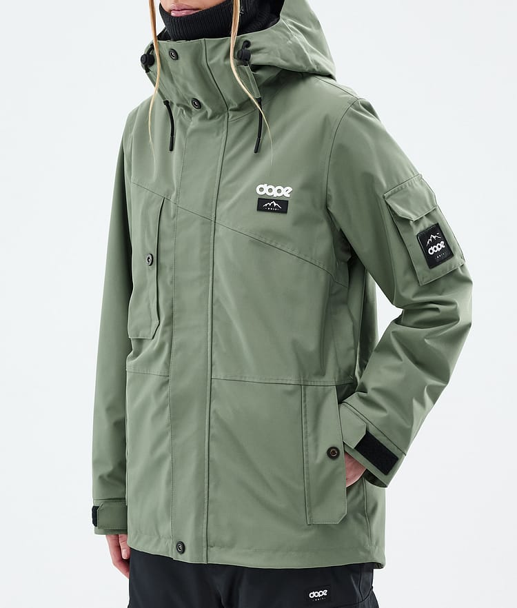 Dope Adept W Laskettelutakki Naiset Moss Green, Kuva 7 / 9