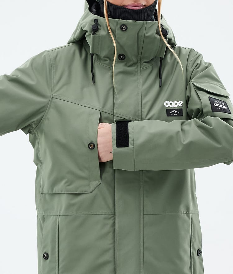 Dope Adept W Lumilautailutakki Naiset Moss Green Renewed, Kuva 9 / 10