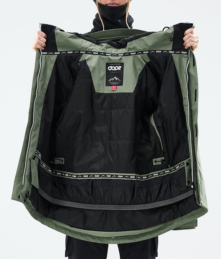 Dope Adept W Lumilautailutakki Naiset Moss Green Renewed, Kuva 10 / 10