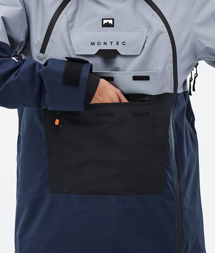 Montec Doom W Lumilautailutakki Naiset Soft Blue/Black/Dark Blue, Kuva 8 / 10