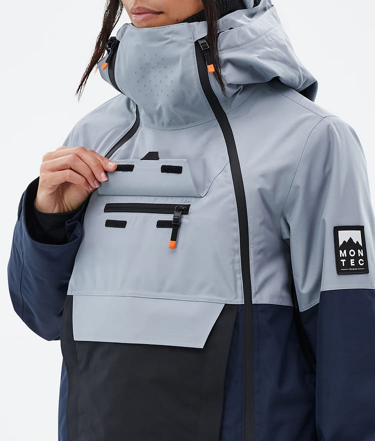 Montec Doom W Laskettelutakki Naiset Soft Blue/Black/Dark Blue, Kuva 9 / 10