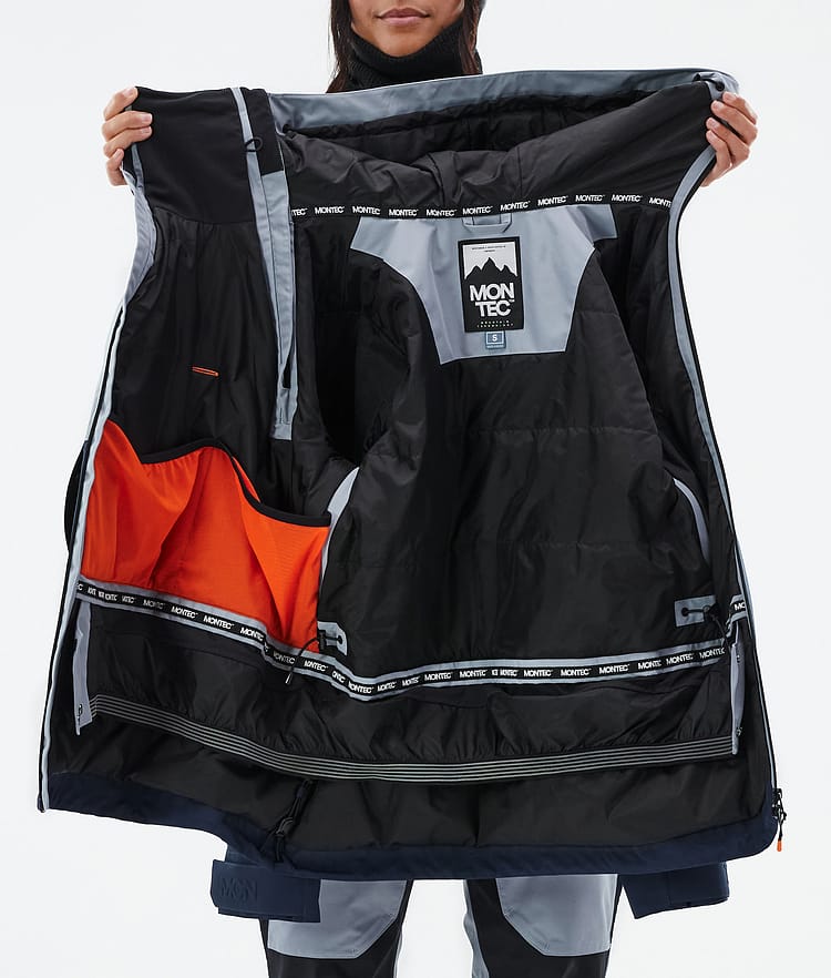 Montec Doom W Lumilautailutakki Naiset Soft Blue/Black/Dark Blue, Kuva 10 / 10