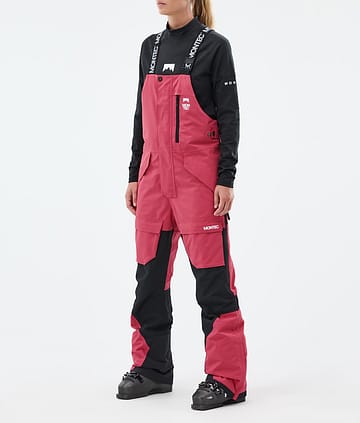 Montec Fawk W Lasketteluhousut Naiset Light Red/Black