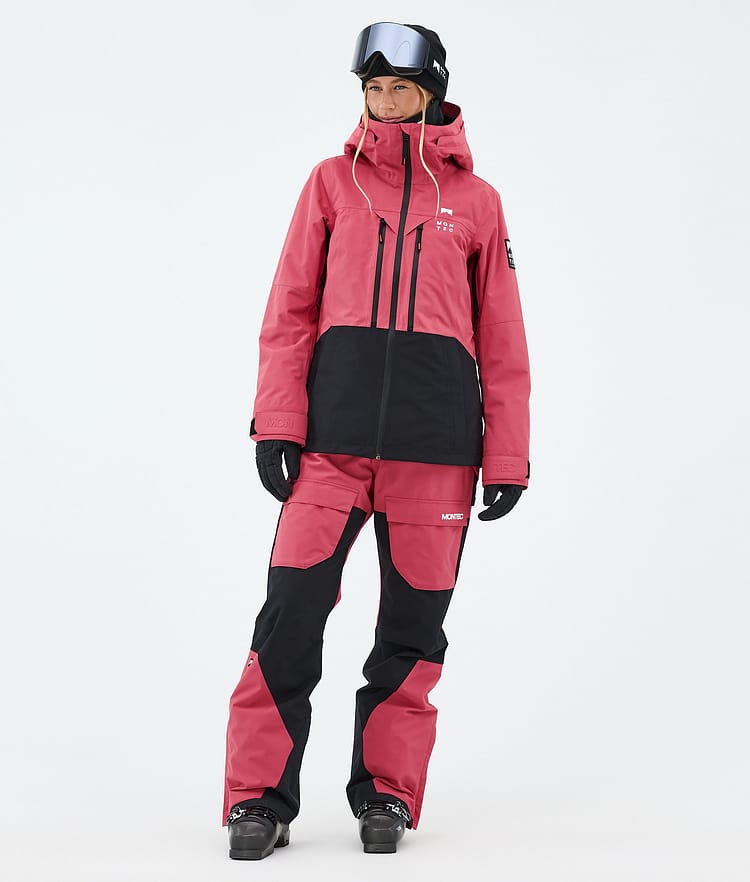 Montec Fawk W Lasketteluhousut Naiset Light Red/Black, Kuva 2 / 7