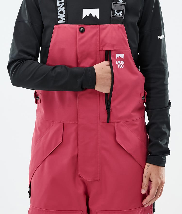 Montec Fawk W Lumilautailuhousut Naiset Light Red/Black, Kuva 5 / 6