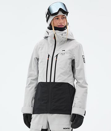 Montec Moss W Lumilautailutakki Naiset Light Grey/Black