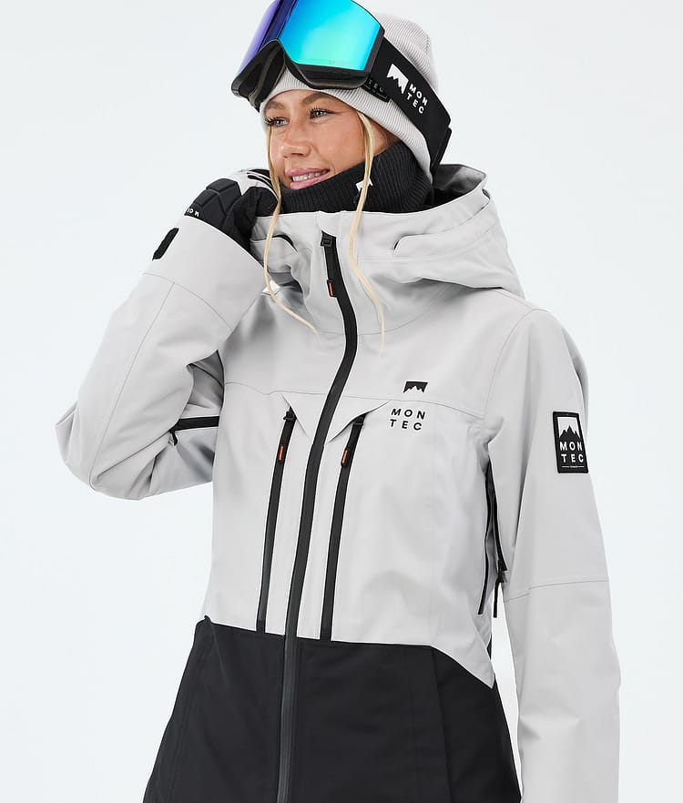 Montec Moss W Lumilautailutakki Naiset Light Grey/Black, Kuva 4 / 9