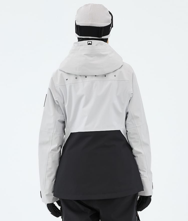 Montec Moss W Laskettelutakki Naiset Light Grey/Black, Kuva 6 / 9