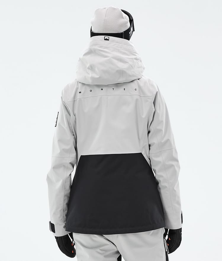 Montec Moss W Laskettelutakki Naiset Light Grey/Black, Kuva 7 / 10