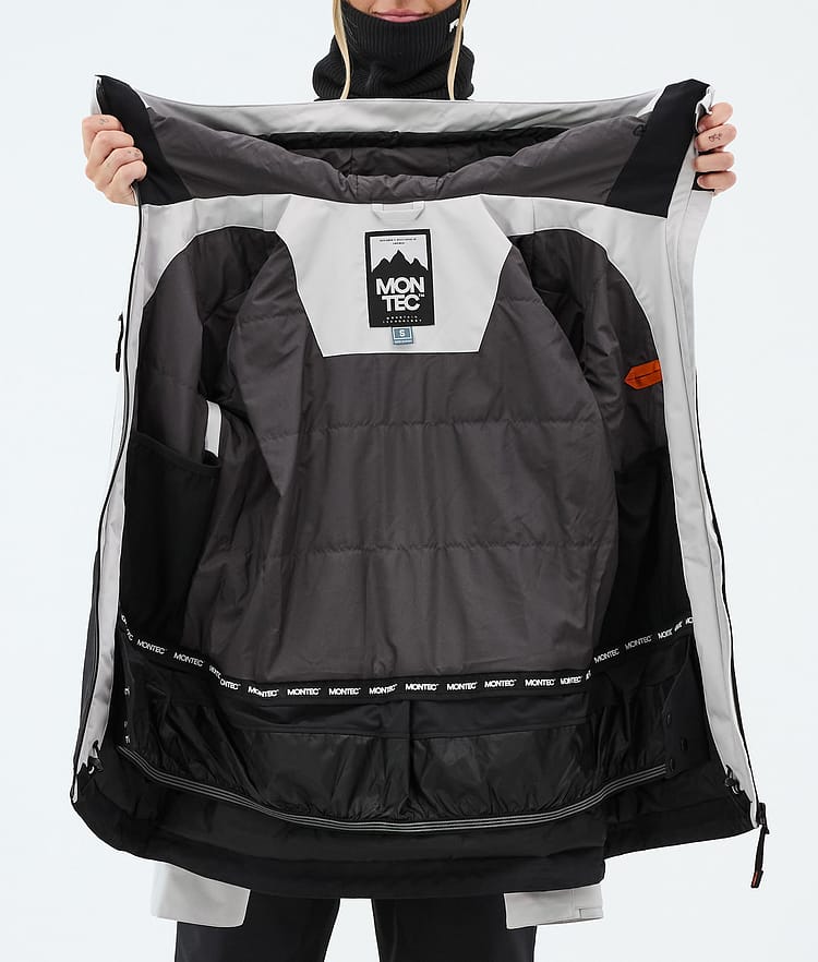 Montec Moss W Lumilautailutakki Naiset Light Grey/Black, Kuva 9 / 9