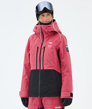 Montec Moss W Lumilautailutakki Light Red/Black