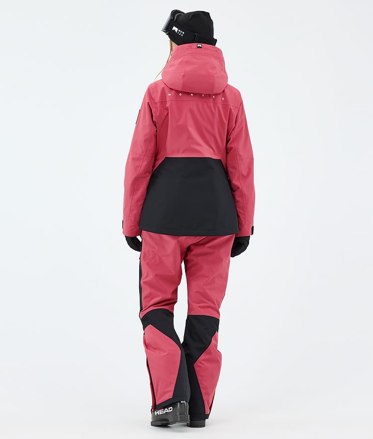 Montec Moss W Laskettelutakki Naiset Light Red/Black, Kuva 3 / 9