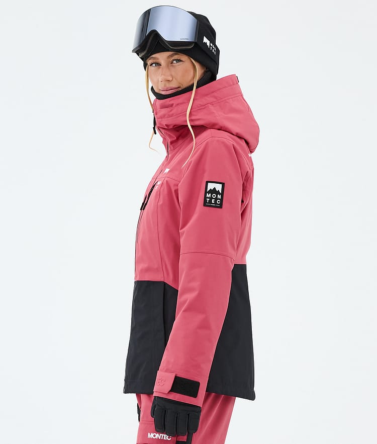 Montec Moss W Lumilautailutakki Naiset Light Red/Black, Kuva 5 / 9