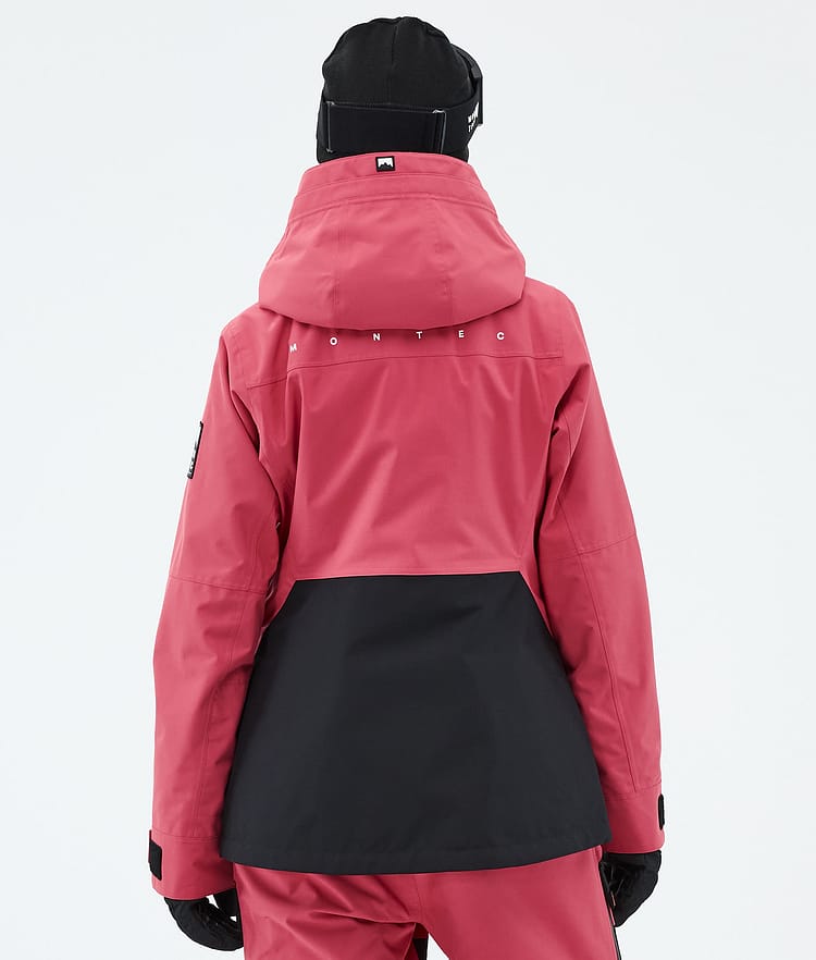 Montec Moss W Laskettelutakki Naiset Light Red/Black, Kuva 6 / 9