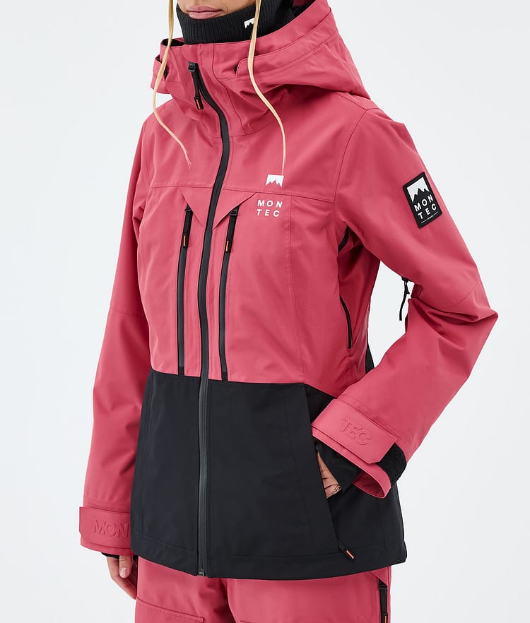 Montec Moss W Laskettelutakki Naiset Light Red/Black, Kuva 7 / 9