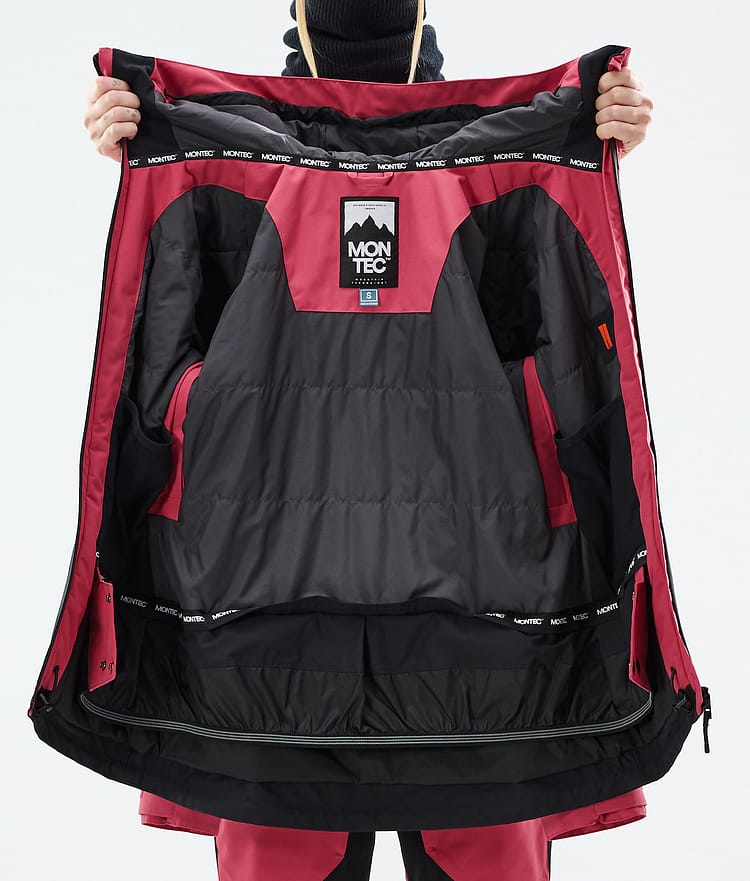 Montec Moss W Lumilautailutakki Naiset Light Red/Black, Kuva 10 / 10