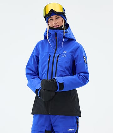 Montec Moss W Lumilautailutakki Naiset Cobalt Blue/Black