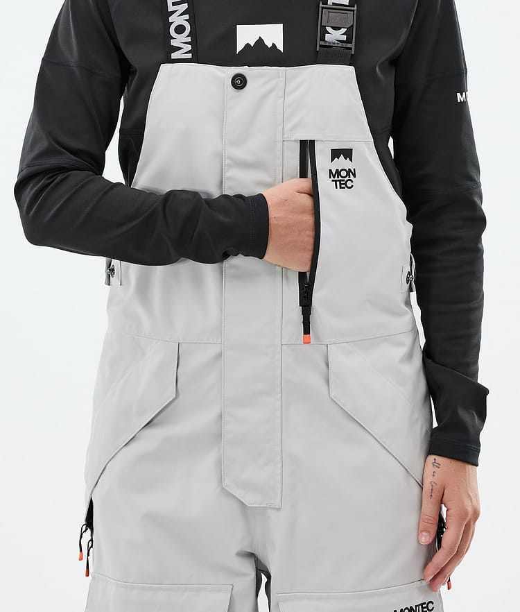 Montec Fawk W Lasketteluhousut Naiset Light Grey/Black, Kuva 6 / 7