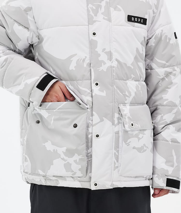 Dope Puffer Full Zip 24 Lumilautailutakki Miehet Grey Camo, Kuva 8 / 9