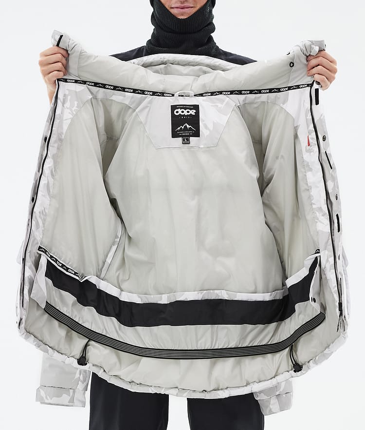 Dope Puffer Full Zip 24 Laskettelutakki Miehet Grey Camo, Kuva 9 / 9