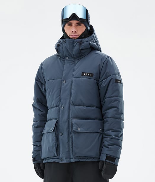 Dope Puffer Full Zip 24 Laskettelutakki Miehet Metal Blue