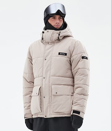 Dope Puffer Full Zip 24 Lumilautailutakki Sand