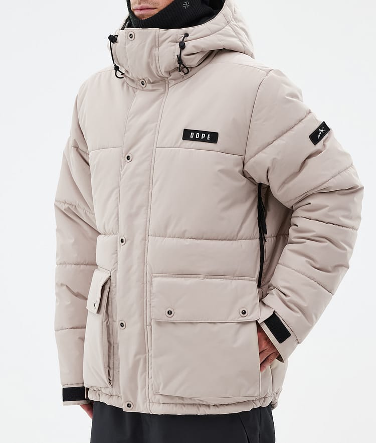 Dope Puffer Full Zip 24 Laskettelutakki Miehet Sand, Kuva 7 / 9