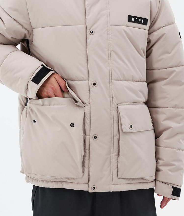 Dope Puffer Full Zip 24 Laskettelutakki Miehet Sand, Kuva 8 / 9