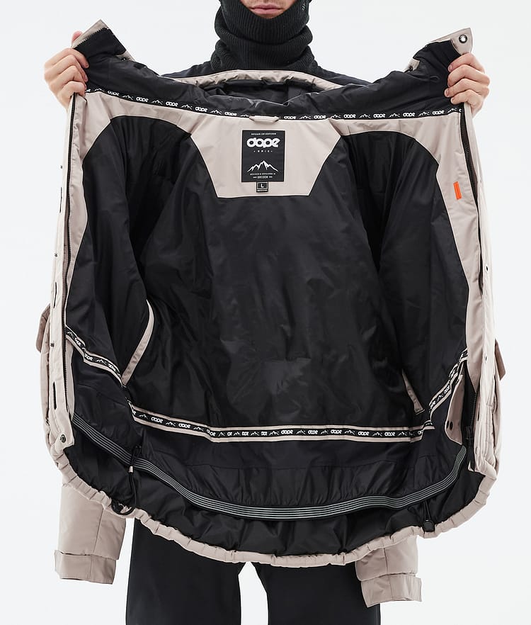 Dope Puffer Full Zip 24 Laskettelutakki Miehet Sand, Kuva 9 / 9