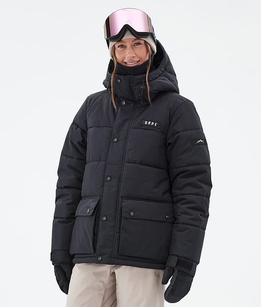 Dope Puffer W Full Zip 24 Lumilautailutakki Naiset Black