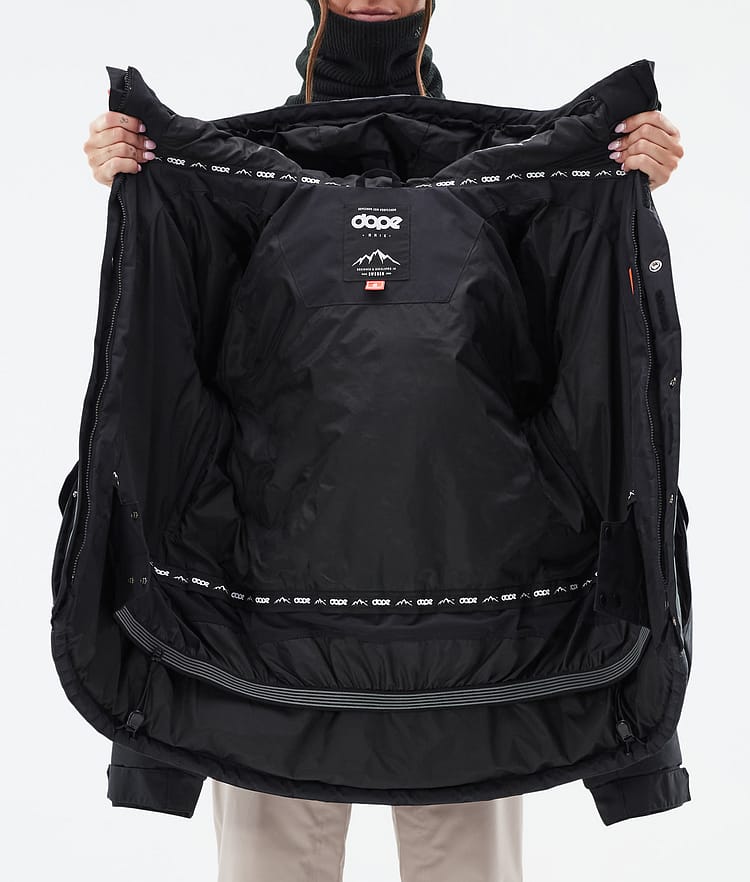 Dope Puffer W Full Zip 24 Laskettelutakki Naiset Black, Kuva 9 / 9